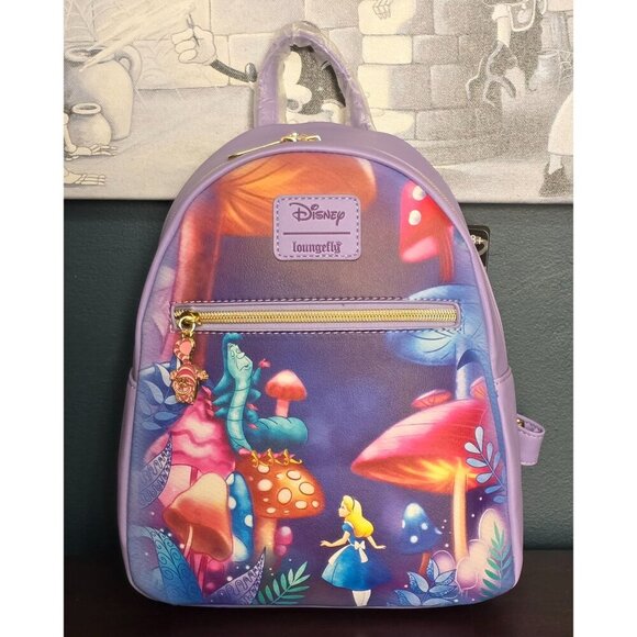 Loungefly Disney Alice In Wonderland Mushroom Caterpillar Backpack main image 7